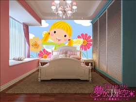 夢幻牆壁彩繪